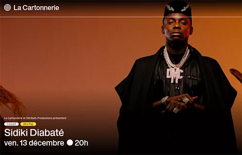 Sidiki Diabaté à la cartonnerie