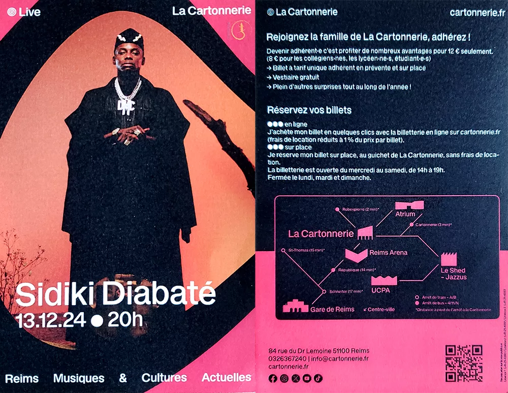 Sidiki Diabaté à la cartonnerie